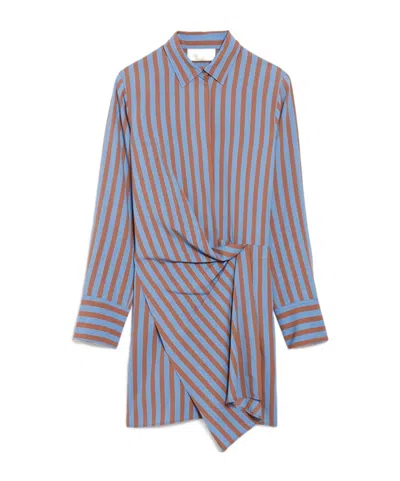 Vanessa Bruno Long-sleeved Dress In Blue