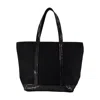 Vanessa Bruno M Zippe Shopper Bag - Cotton - Black In Black