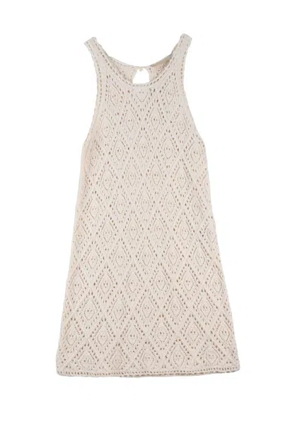 Vanessa Bruno Macramé Dress - Beige In Neutral