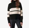 Vanessa Bruno Malo Striped Turtleneck Wool Sweater In Multi
