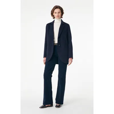 Vanessa Bruno Marc Oversized Wool Jacket In Blue