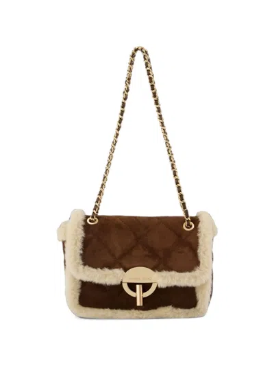 Vanessa Bruno Medium Moon Crossbody Bag In Red