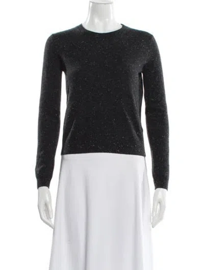 Pre-owned Vanessa Bruno Merino Wool Crew Neck Sweater In Black