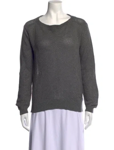 Pre-owned Vanessa Bruno Merino Wool Crew Neck Sweater In Grey