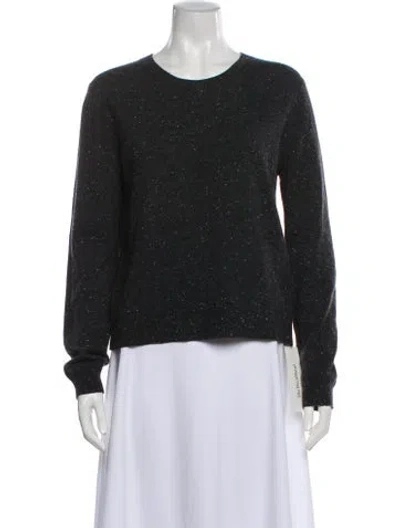 Pre-owned Vanessa Bruno Merino Wool Scoop Neck Sweater In Black