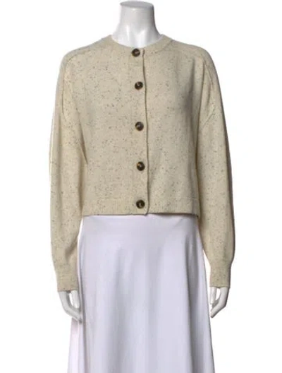 Pre-owned Vanessa Bruno Merino Wool Tweed Pattern Sweater In Neutrals