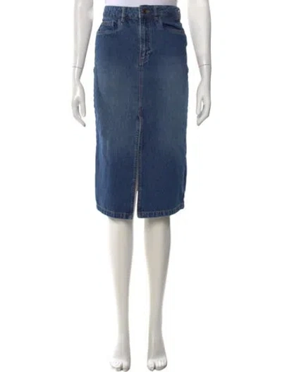 Pre-owned Vanessa Bruno Midi Length Skirt In Blue
