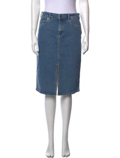 Pre-owned Vanessa Bruno Midi Length Skirt In Blue