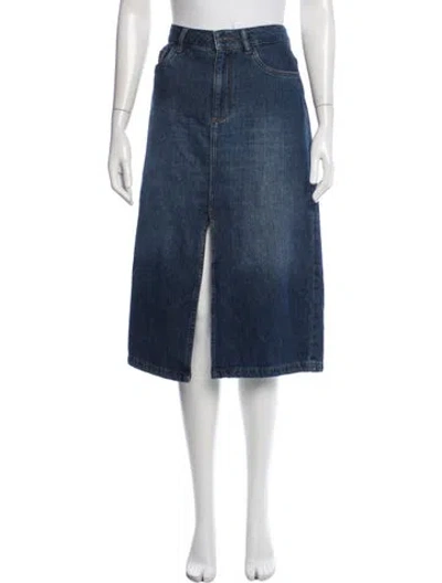 Pre-owned Vanessa Bruno Midi Length Skirt In Blue