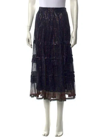 Pre-owned Vanessa Bruno Midi Length Skirt In Multi