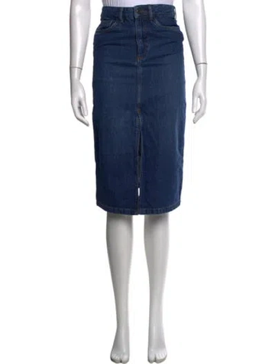 Pre-owned Vanessa Bruno Midi Length Skirt W/ Tags In Blue