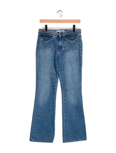 Pre-owned Vanessa Bruno Mid-rise Flared Jeans In Blue