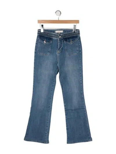Pre-owned Vanessa Bruno Mid-rise Flared Jeans In Blue