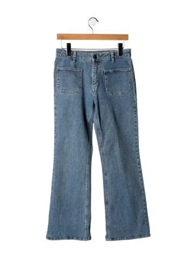 Pre-owned Vanessa Bruno Mid-rise Flared Jeans In Blue