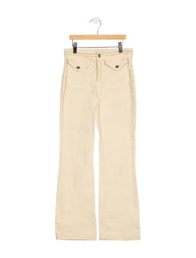 Pre-owned Vanessa Bruno Mid-rise Flared Jeans In Neutrals