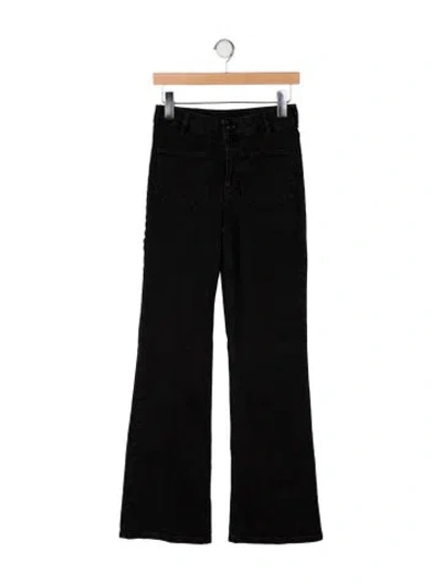 Pre-owned Vanessa Bruno Mid-rise Wide Leg Jeans In Black
