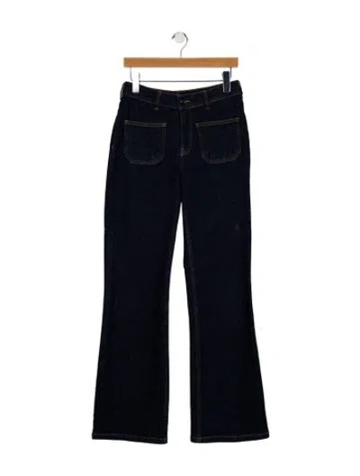 Pre-owned Vanessa Bruno Mid-rise Wide Leg Jeans In Blue