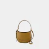 Vanessa Bruno Small Daily Top-handle Half-moon Tote Bag In Brown