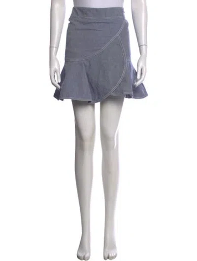 Pre-owned Vanessa Bruno Mini Skirt In Blue