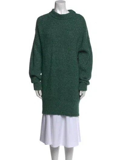Pre-owned Vanessa Bruno Mock Neck Sweater W/ Tags In Green