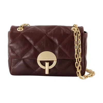 Vanessa Bruno Moon Moyen Crossbody - Leather - Brown In Black