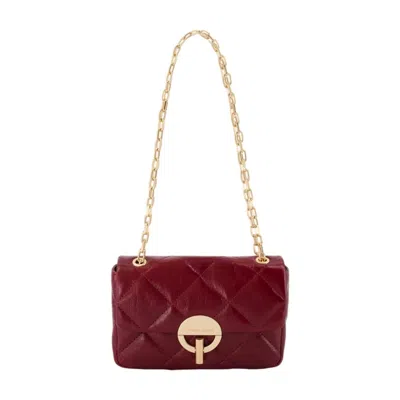 Vanessa Bruno Moon Moyen Crossbody Bag In Red