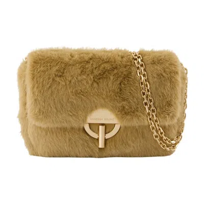 Vanessa Bruno Moon Moyen Shoulder Bag - Synthetic - Beige In Multi