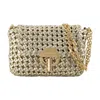 Vanessa Bruno Moon Moyen Shoulder Bag - Veg-tanned Leather - Gold In Multi