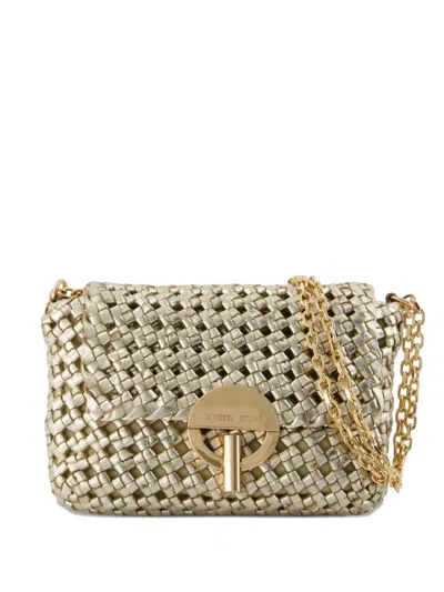 Vanessa Bruno Moon Moyen Shoulder Bag In Gold