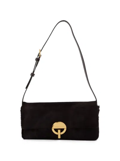 Vanessa Bruno Moon Shoulder Bag In Black