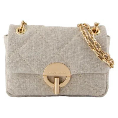 Vanessa Bruno Nano Moon Bag -  - Linen - Beige In Neutrals