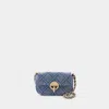 Vanessa Bruno Nano Moon Crossbody -  - Cotton - Blue In Blue