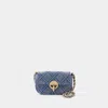 Vanessa Bruno Nano Moon Crossbody -  - Cotton - Blue In Blue
