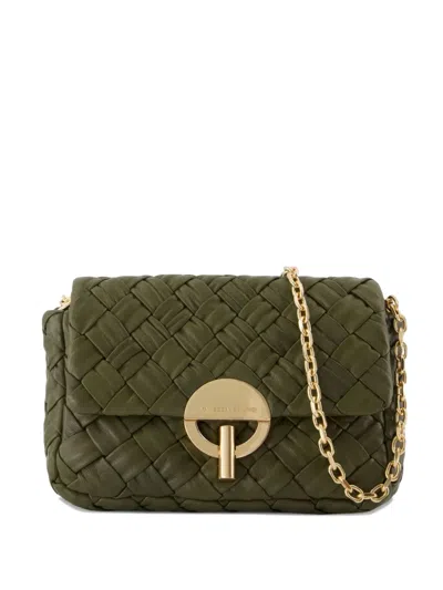 Vanessa Bruno Nano Moon Shoulder Bag In Green