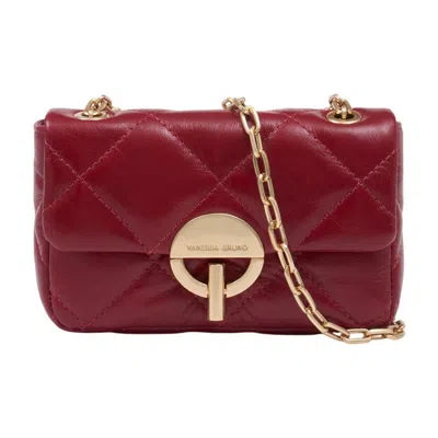Vanessa Bruno Nano Moon Shoulder Bag In Red