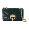 Vanessa Bruno Nano Moon Wallet On Chain In Green