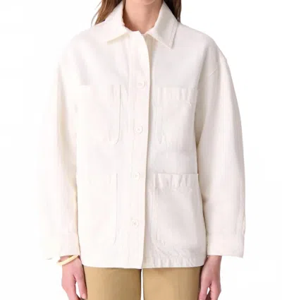 Vanessa Bruno Neli Denim Jacket In Ecru In Neutral