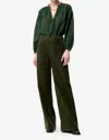 Vanessa Bruno Nipoa Long Sleeves Blouse In Dark Green In Green