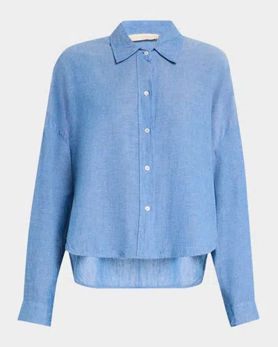 Vanessa Bruno Brad Linen Shirt In Chambray