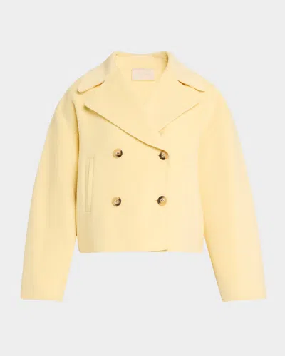 Vanessa Bruno Oversized Double-breasted Coat In Vanille