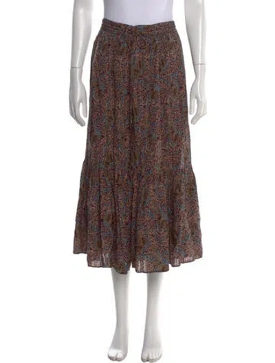 Pre-owned Vanessa Bruno Paisley Print Long Skirt