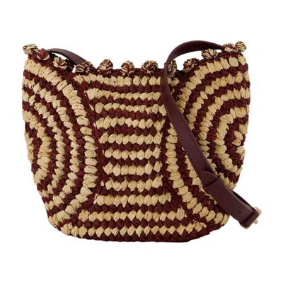 Vanessa Bruno Panier Pm Crossbody In Red
