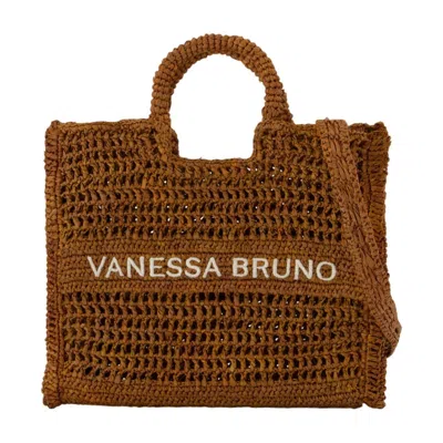 Vanessa Bruno Panier Pm Purse - Raphia - Brown