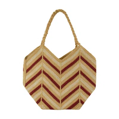 Vanessa Bruno Panier Shoulder Bag In Red