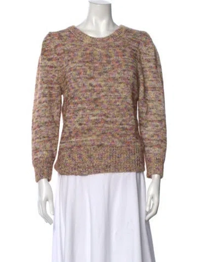 Pre-owned Vanessa Bruno Patterned Crew Neck Sweater In Neutrals
