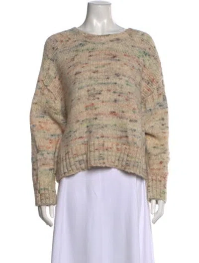 Pre-owned Vanessa Bruno Patterned Crew Neck Sweater In Neutrals