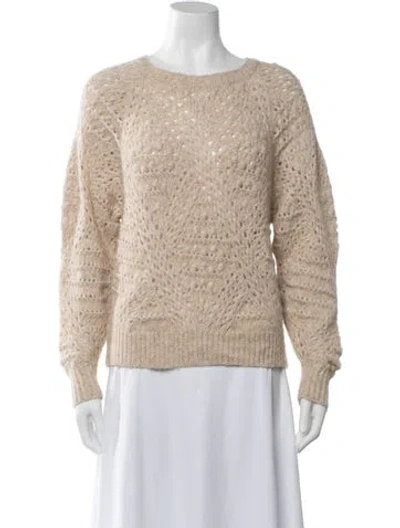 Pre-owned Vanessa Bruno Patterned Crew Neck Sweater In Neutrals