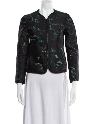 Pre-owned Vanessa Bruno Patterned Jacket In Black/metallic