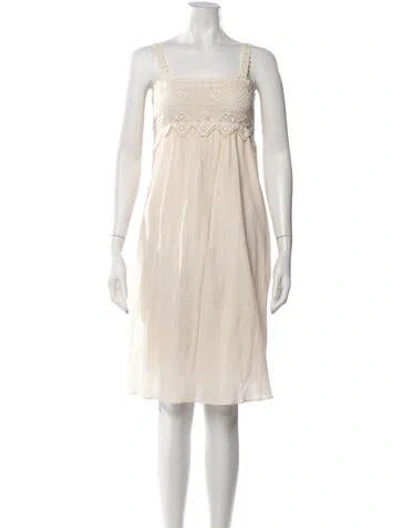 Pre-owned Vanessa Bruno Patterned Knee-length Dress In Neutrals