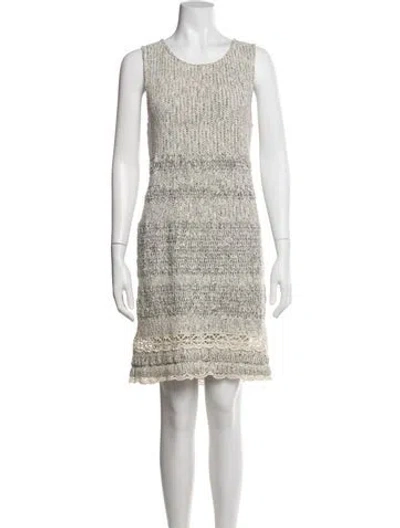 Pre-owned Vanessa Bruno Patterned Mini Dress In Multi